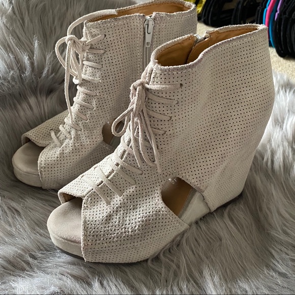 Jeffrey Campbell Mary Roks Wedges - Picture 1 of 8